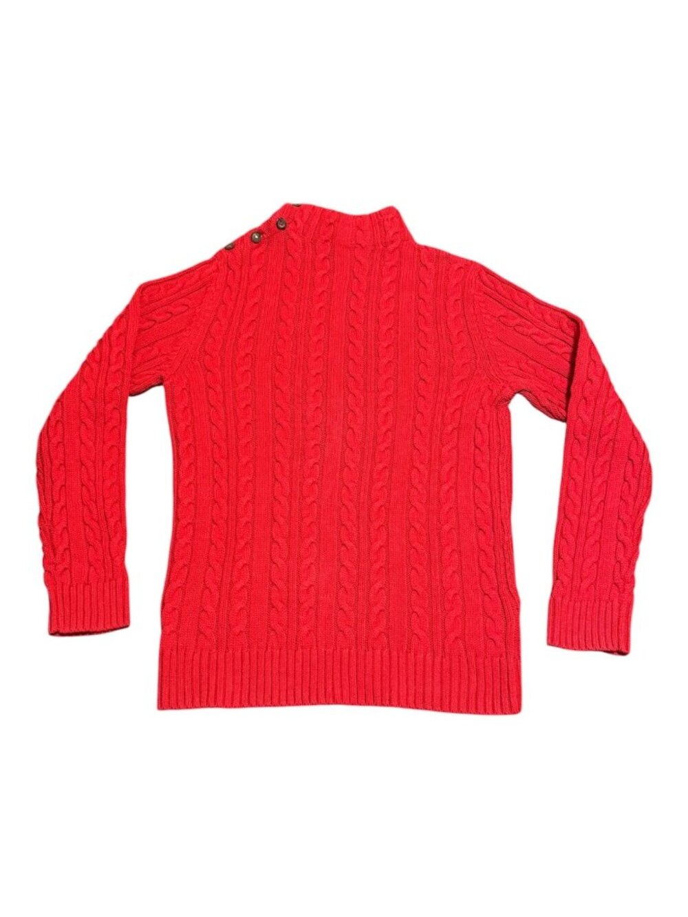 Croft & Barrow Women's Mock neck Knit Sweater Sz: M Red Check Desc